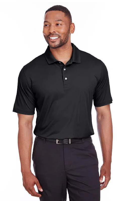Retro Monochrome Casual Outerwear Puma Mens Icon Performance Moisture Wicking Short Sleeve Polo Shirt - Black Retro Monochrome Casual Outerwear Puma Mens Icon Performance Moisture Wicking Short Sleeve Polo Shirt - Black