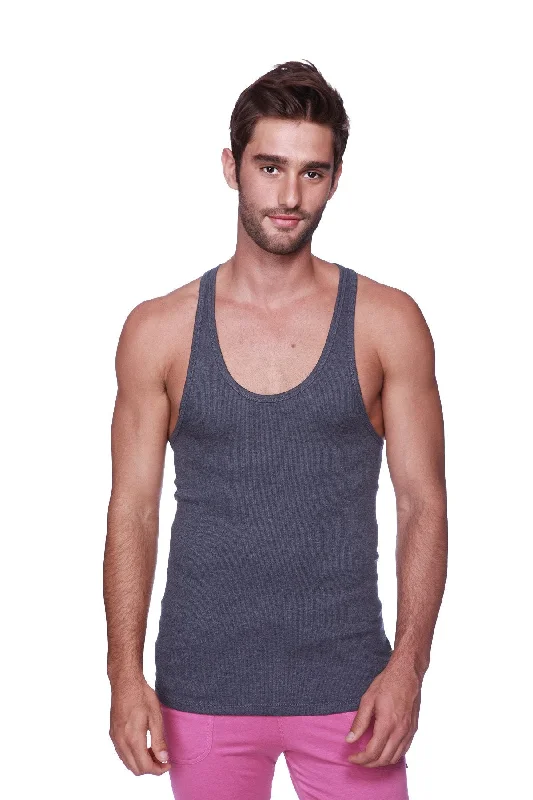 Timeless Smart Premium Clothing Racerback Yoga Tank Top (Charcoal)