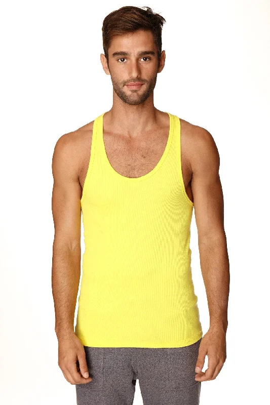 Urban Polished Outdoor Apparel Racerback Yoga Tank Top (Tropic Yellow)