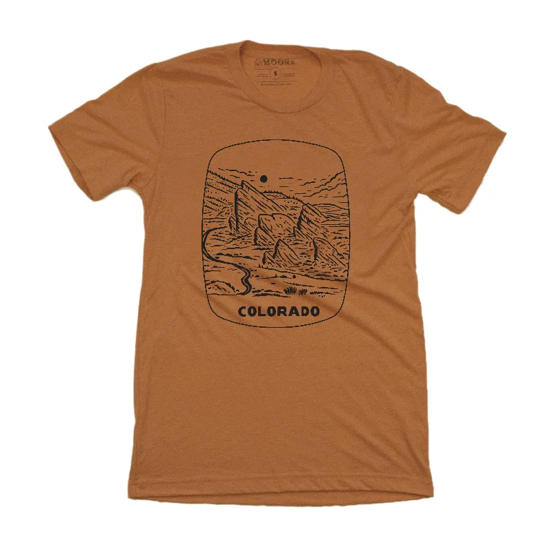 Heritage Urban Easygoing Wardrobe Red Rocks Tee-Heather Autumn