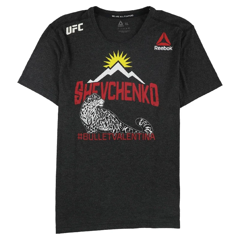 Chic Classic Timeless Wardrobe Reebok Mens Shevchenko Graphic T-Shirt, Black, Small