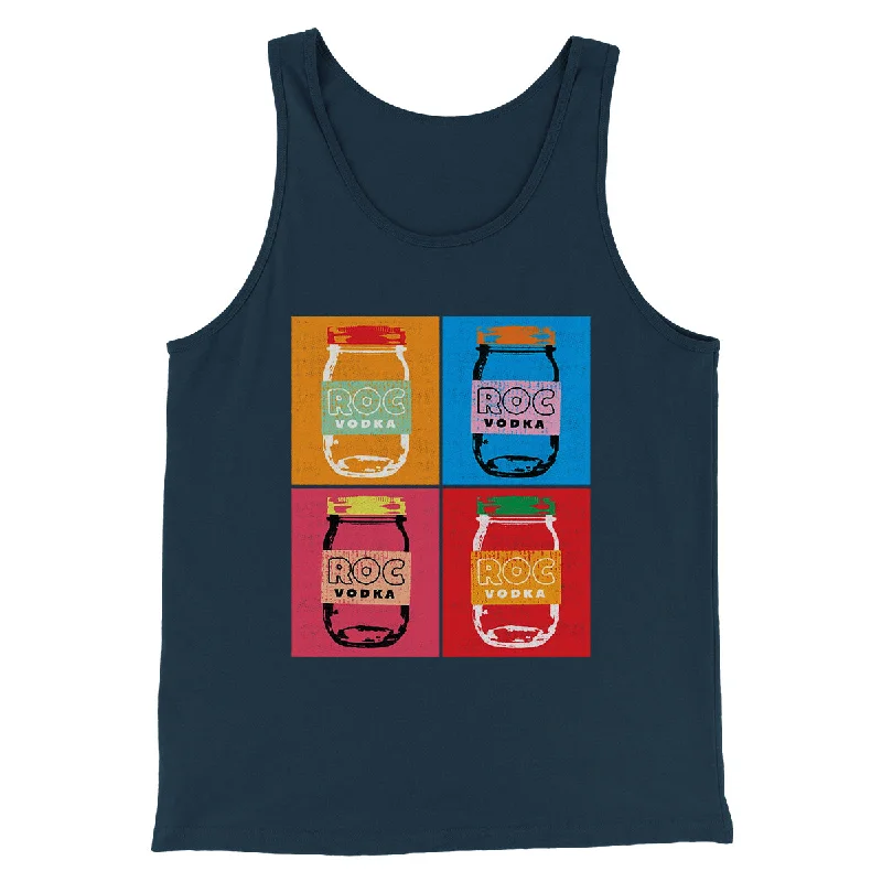 Minimal Rugged Bold Outfits Roc Vodka Men/Unisex Tank Top