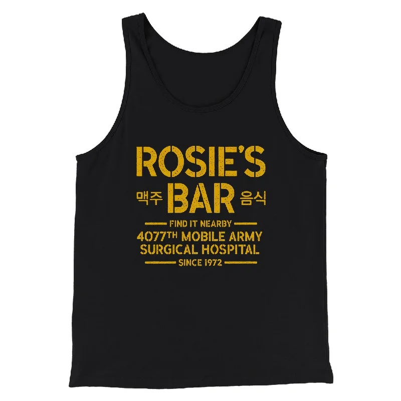 Smart Sleek Comfy Tops Rosie's Bar Men/Unisex Tank Top