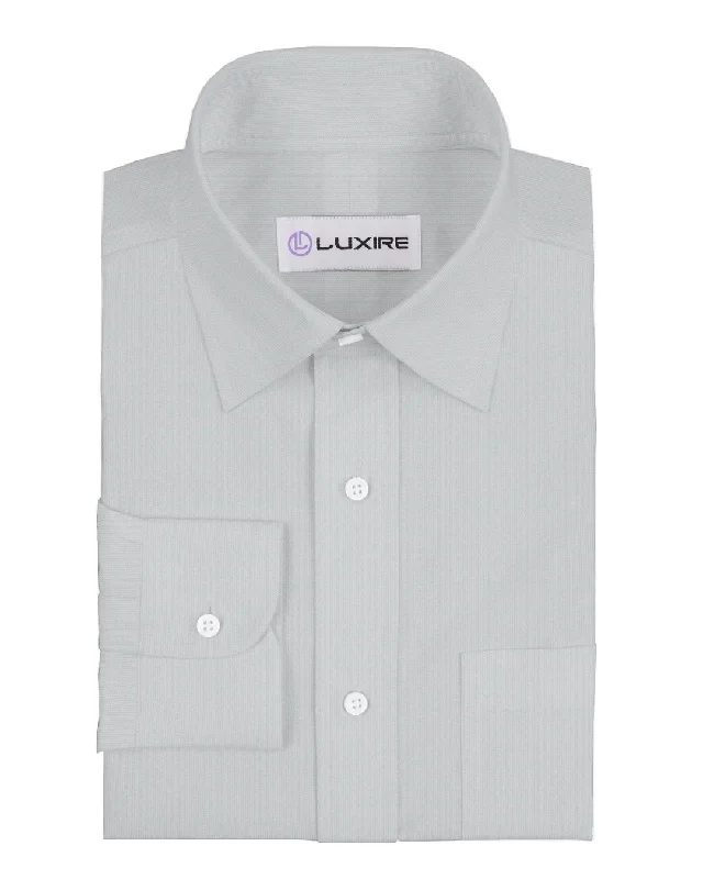 Effortless Rugged Travel Wear Scabal White Dobby HairLine Stripes