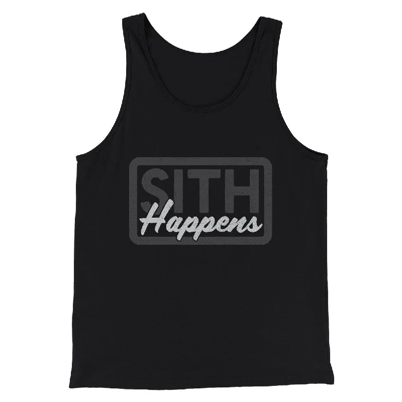 Effortless Rugged Stylish Jeans Sith Happens Funny Movie Men/Unisex Tank Top