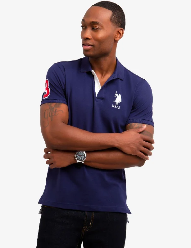 Effortless Rugged Designer Casuals SLIM FIT STRETCH SOLID POLO SHIRT