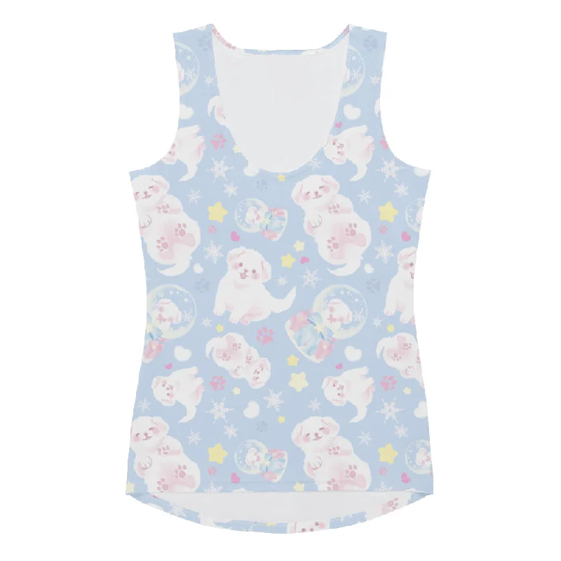 Smart Urban Trendy Pants Snow Puppy Tank Top