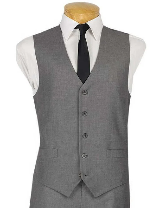 Monochrome Minimal Weekend Styles Suit Separates Vest Color Gray