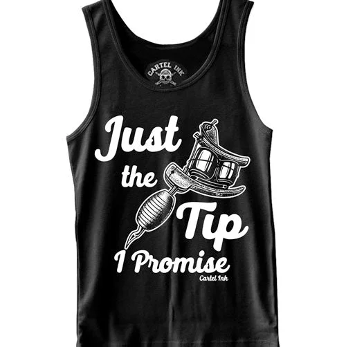 Polished Street Casual Wear Tattoo Tip Men's Tank Top