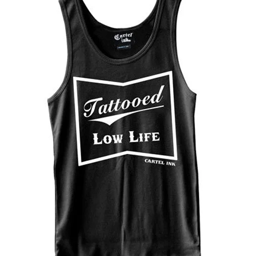 Smart Rugged Premium T-shirts Tattooed Low life Men's Tank Top