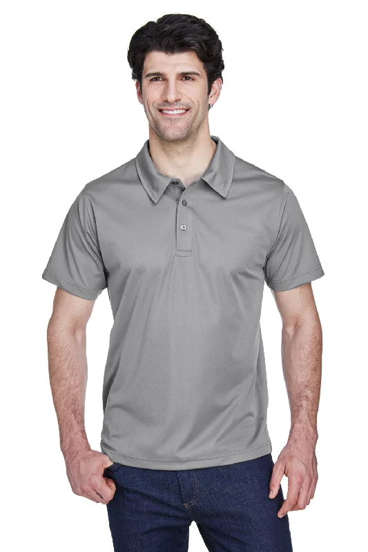 Retro Street Casual Attire Team 365 Mens Command Performance Moisture Wicking Short Sleeve Polo Shirt - Graphite Grey Retro Street Casual Attire Team 365 Mens Command Performance Moisture Wicking Short Sleeve Polo Shirt - Graphite Grey