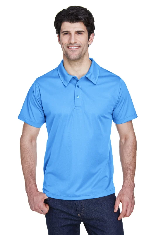 Casual Minimal Relaxed Fit Team 365 Mens Command Performance Moisture Wicking Short Sleeve Polo Shirt - Light Blue Casual Minimal Relaxed Fit Team 365 Mens Command Performance Moisture Wicking Short Sleeve Polo Shirt - Light Blue