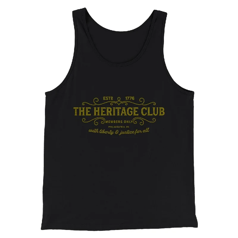 Contemporary Minimal Smart Tops The Heritage Club Funny Movie Men/Unisex Tank Top