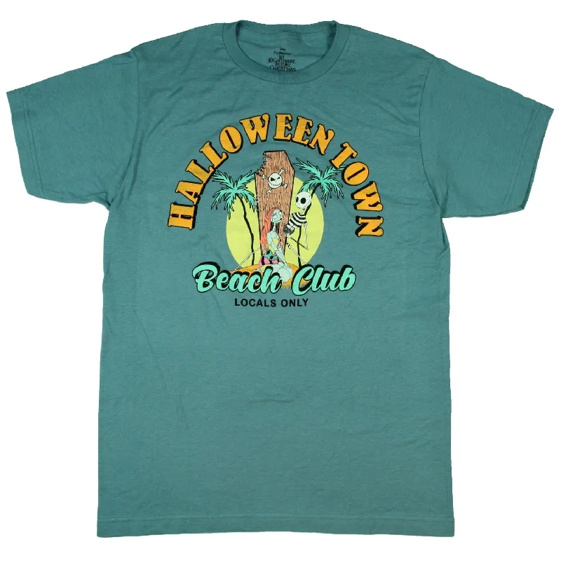 Understated Sleek Vintage Style The Nightmare Before Christmas Men's Halloween Town Beach Club T-Shirt Understated Sleek Vintage Style The Nightmare Before Christmas Men's Halloween Town Beach Club T-Shirt