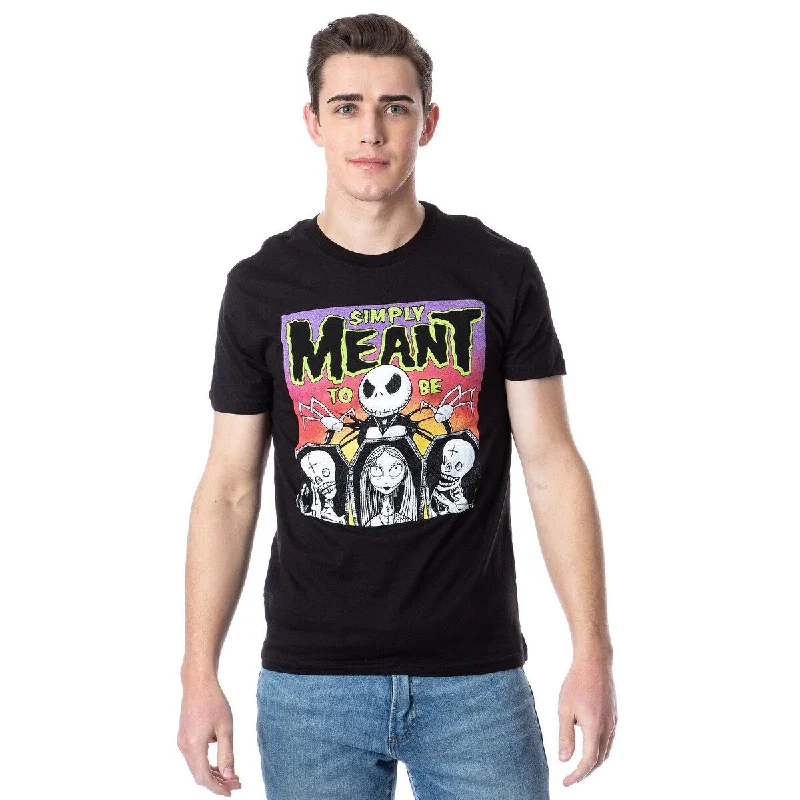 Polished Minimal Easygoing Wardrobe The Nightmare Before Christmas Men's Jack And Sally Simply Meant To Be Adult T-Shirt Polished Minimal Easygoing Wardrobe The Nightmare Before Christmas Men's Jack And Sally Simply Meant To Be Adult T-Shirt