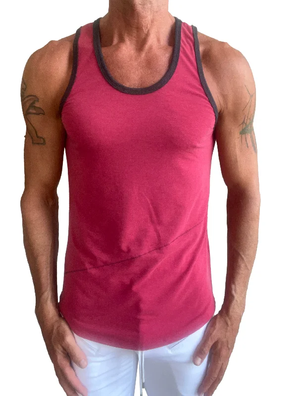 Relaxed Chic All-Day Wear The Perfect Tank (Brick Red Heather)