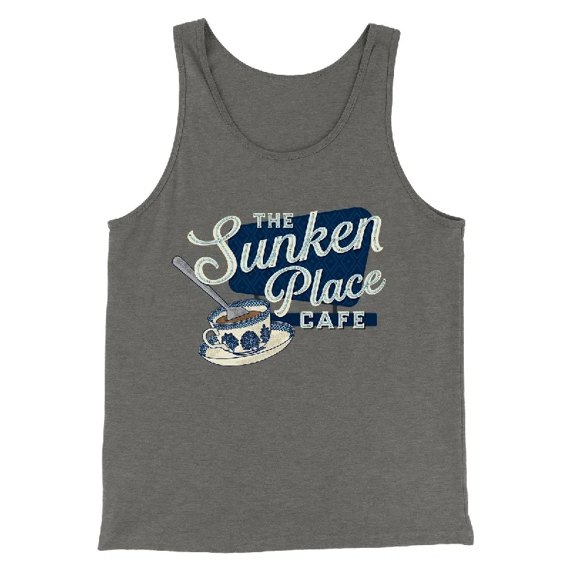 Effortless Urban Casual Attire The Sunken Place Cafe Funny Movie Men/Unisex Tank Top