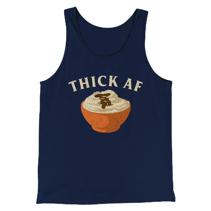 Timeless Minimal Winter Jackets Thick AF Funny Thanksgiving Men/Unisex Tank Top
