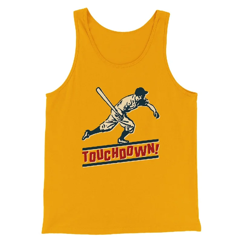 Sophisticated Rugged Relaxed T-shirts Touchdown! Funny Men/Unisex Tank Top