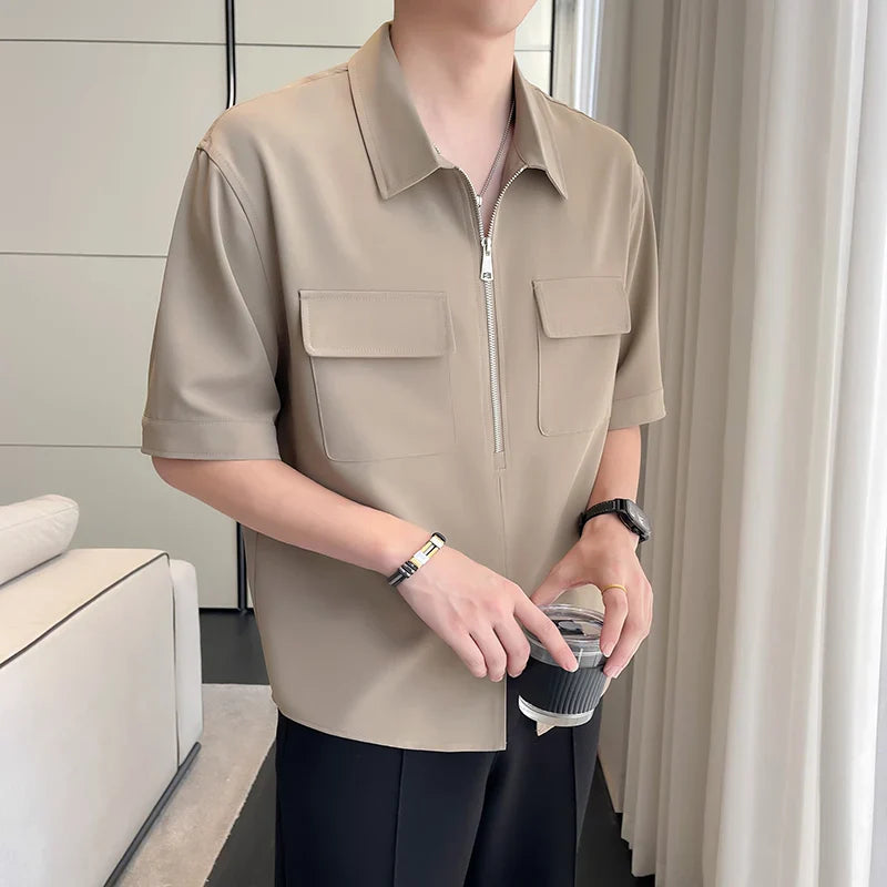 Casual Rebel Functional Wear Twin Compartment Zip Shirt
