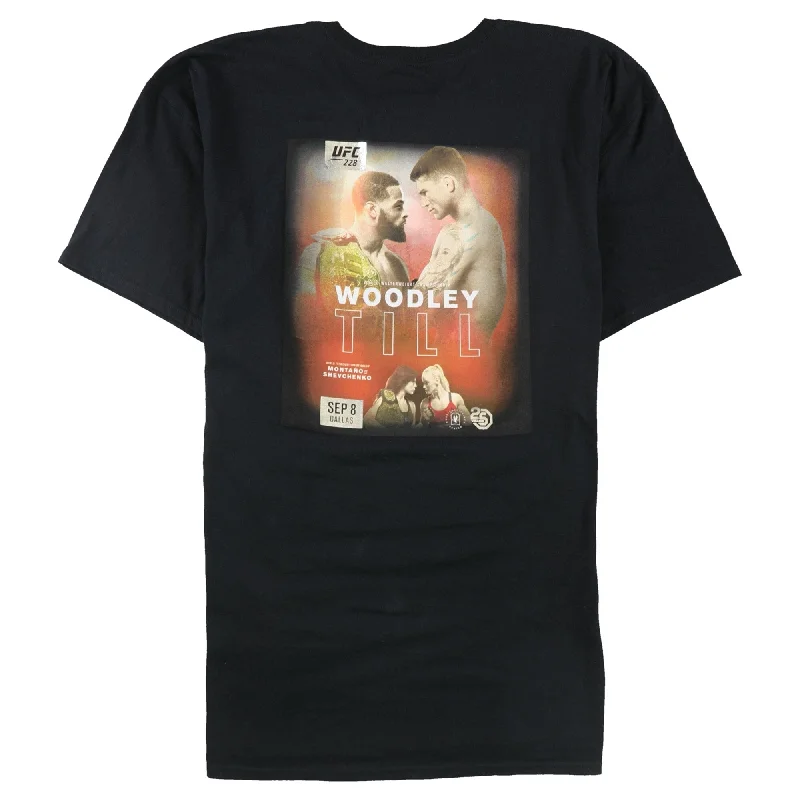 Retro Relaxed All-Day Wear UFC Mens 228 Sept 8 Graphic T-Shirt, Black, 3XL