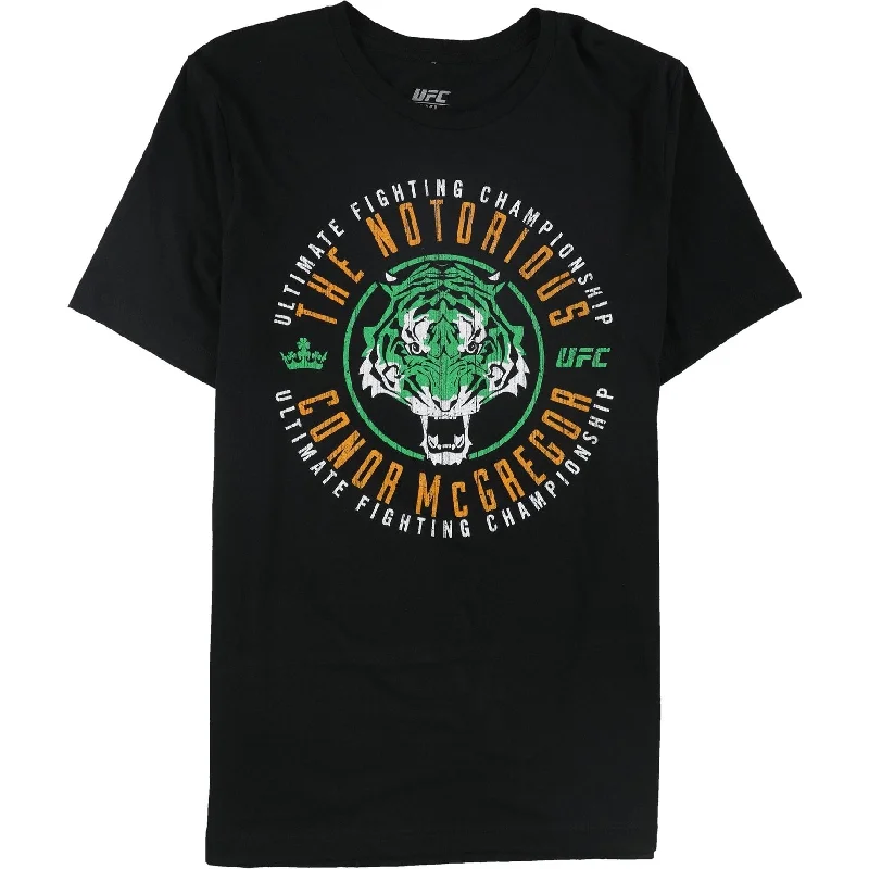 Retro Edge Street Style Ufc Mens Mcgregor Tiger Graphic T-Shirt