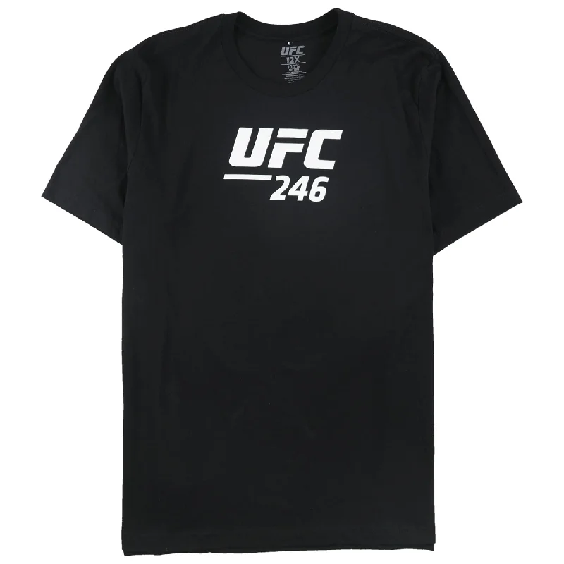 Classic Monochrome Summer Wear Ufc Mens No. 246 Mcgregor Vs Cowboy Graphic T-Shirt