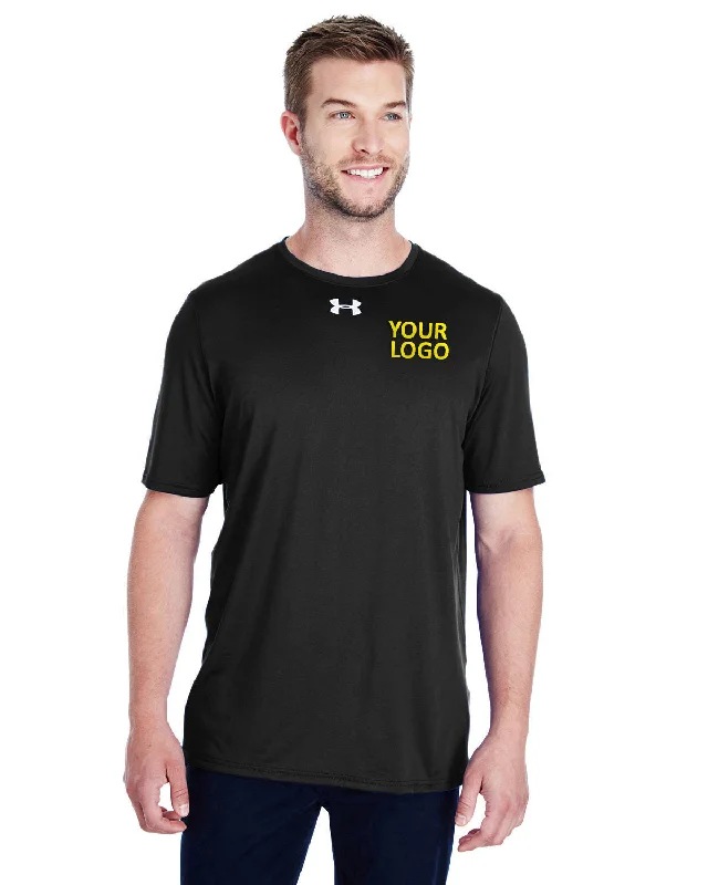 Modern Relaxed Chic Styles Under Armour Locker Branded T-Shirts, Black