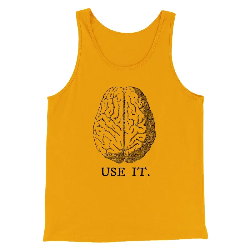 Timeless Chic Trendy Shoes Use Your Brain Men/Unisex Tank Top