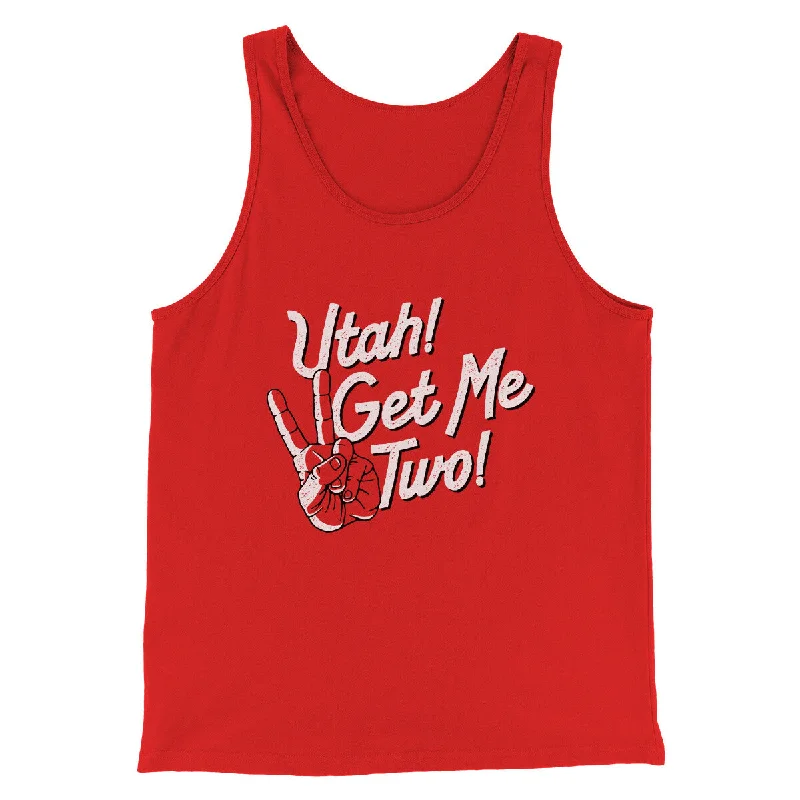 Vintage Luxe Smart Suits Utah Get Me Two Funny Movie Men/Unisex Tank Top
