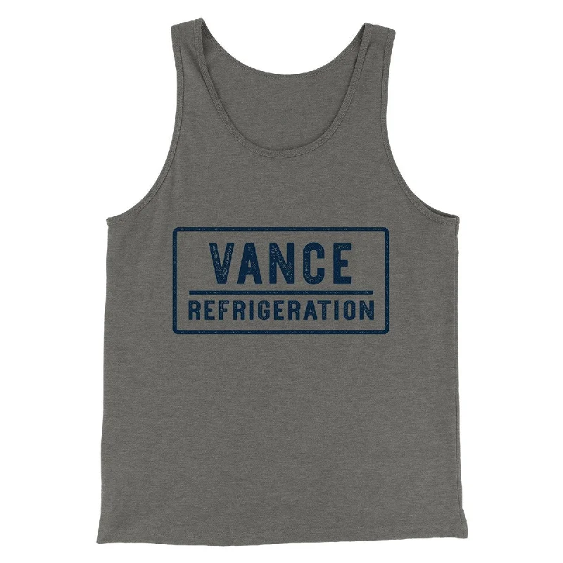 Retro Monochrome All-Day Wear Vance Refrigeration Men/Unisex Tank Top