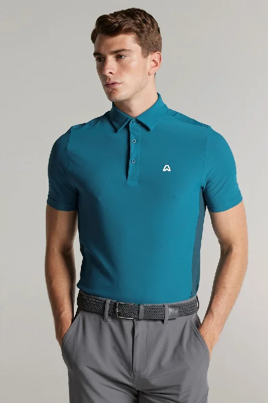 Smart Sleek Comfort Jackets Vaughan Panelled Polo - Tee Time Teal