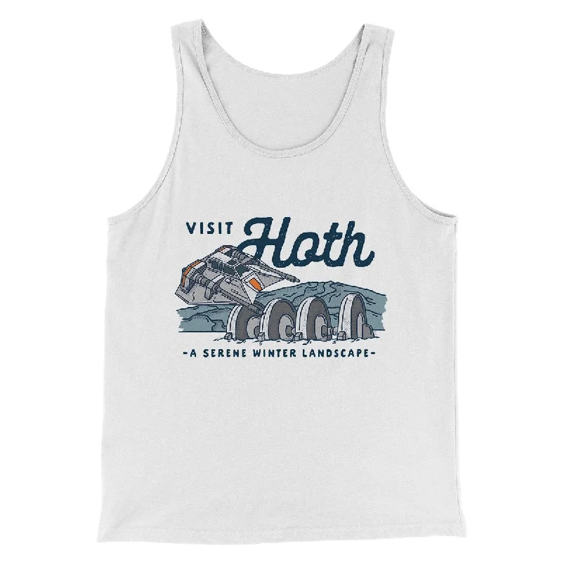 Vintage Sleek Athletic Outfits Visit Hoth Funny Movie Men/Unisex Tank Top