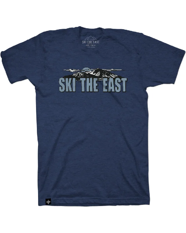 Contemporary Minimal Casual Wear Vista Tee - Navy