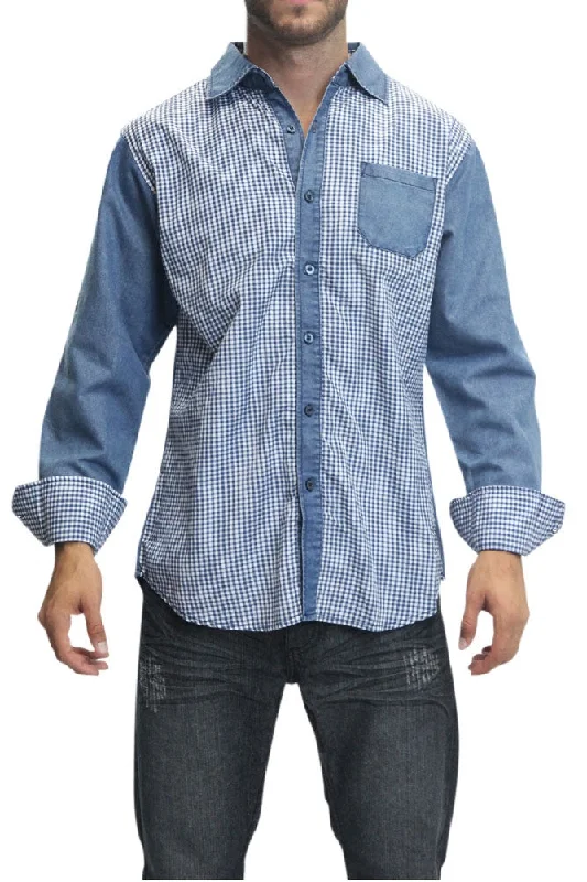 Chic Rebel Urban Gear Washed Denim Button Up Shirt