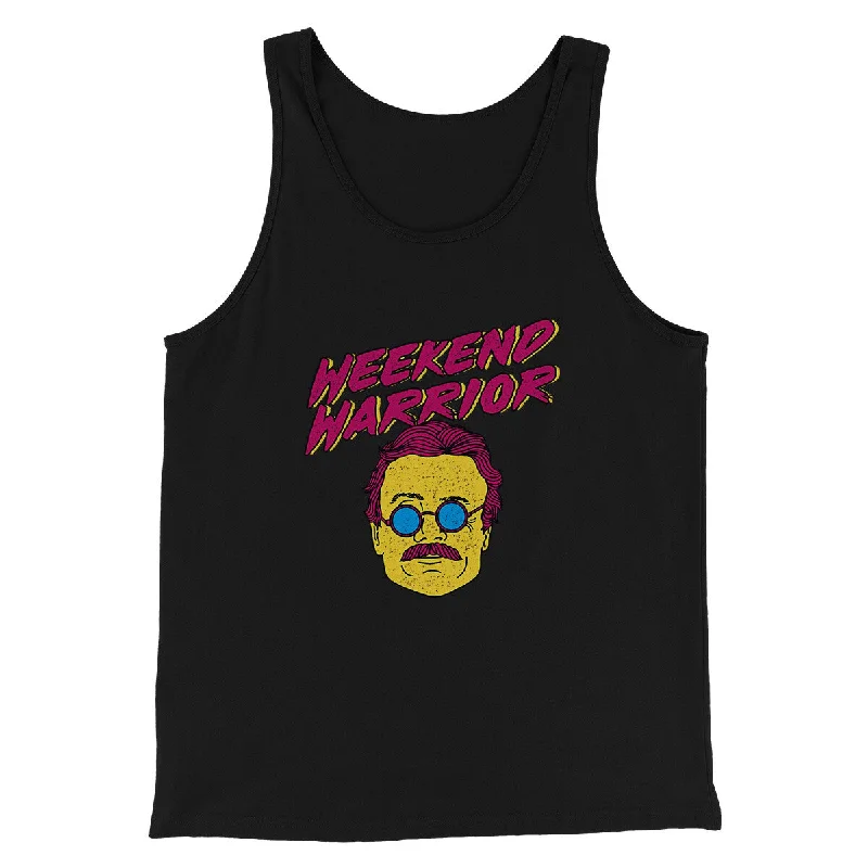 Chic Monochrome Lightweight Tops Weekend Warrior Funny Movie Men/Unisex Tank Top