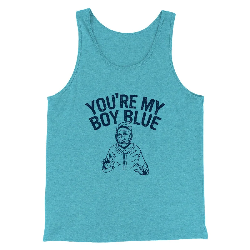 Street Minimal Athletic Tops You’re My Boy Blue Funny Movie Men/Unisex Tank Top