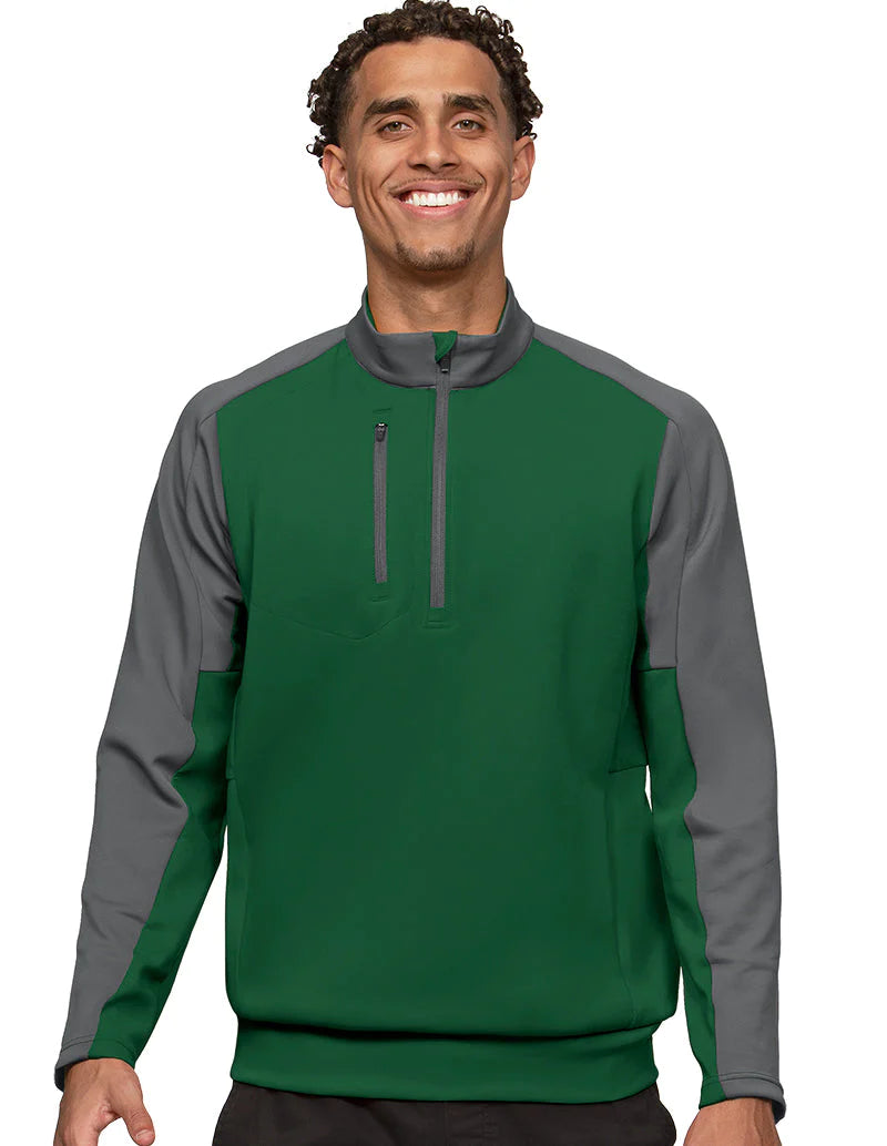 Effortless Urban Fashionable Wear Antigua: Men's Essentials Pullover - Team Dark Pine/Carbon 104646 Effortless Urban Fashionable Wear Antigua: Men's Essentials Pullover - Team Dark Pine/Carbon 104646