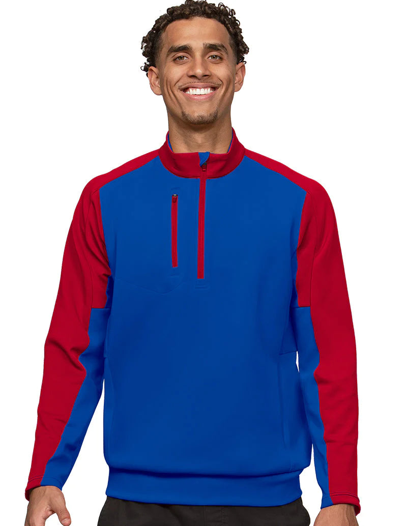 Sophisticated Sleek Basic Essentials Antigua: Men's Essentials Pullover - Team Dark Royal/Dark Red 104646 Sophisticated Sleek Basic Essentials Antigua: Men's Essentials Pullover - Team Dark Royal/Dark Red 104646