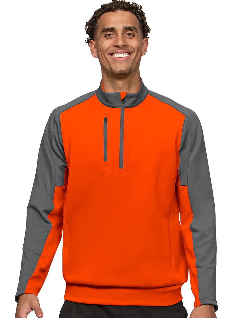 Modern Relaxed Urban Tees Antigua: Men's Essentials Pullover - Team Mango/Carbon 104646 Modern Relaxed Urban Tees Antigua: Men's Essentials Pullover - Team Mango/Carbon 104646
