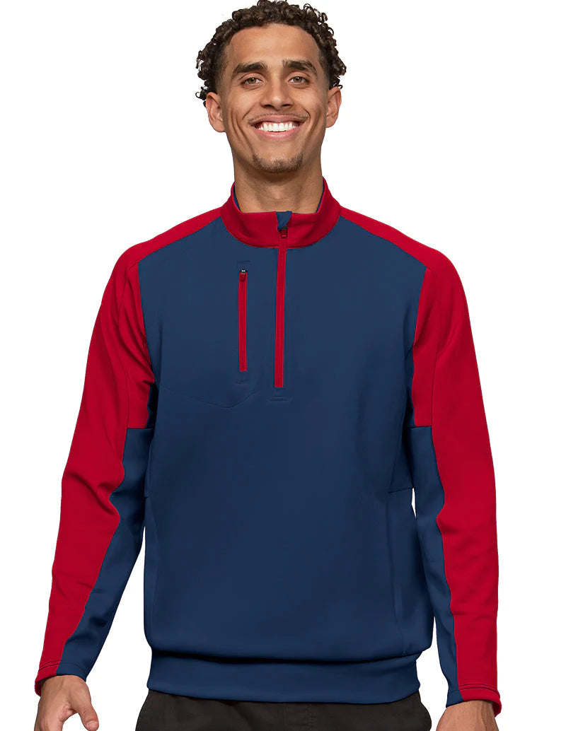 Urban Edge Smart Suits Antigua: Men's Essentials Pullover - Team Navy/Dark Red 104646 Urban Edge Smart Suits Antigua: Men's Essentials Pullover - Team Navy/Dark Red 104646