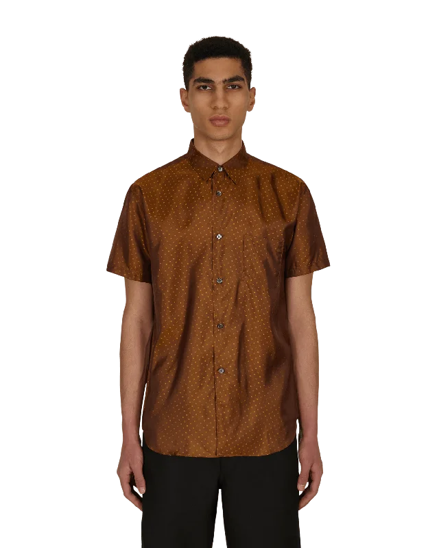 Timeless Minimal Dot Shortsleeve Shirt Brown