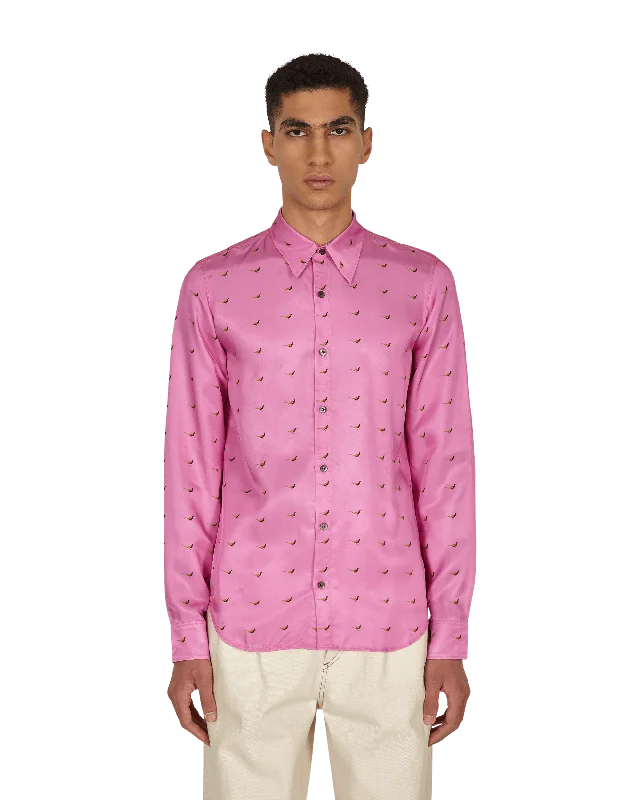 Effortless Classic Chaine Long Sleeve Shirt Pink