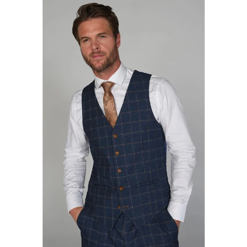Rugged Luxe Relaxed Looks Hamleys - Men's Blue Waistcoat