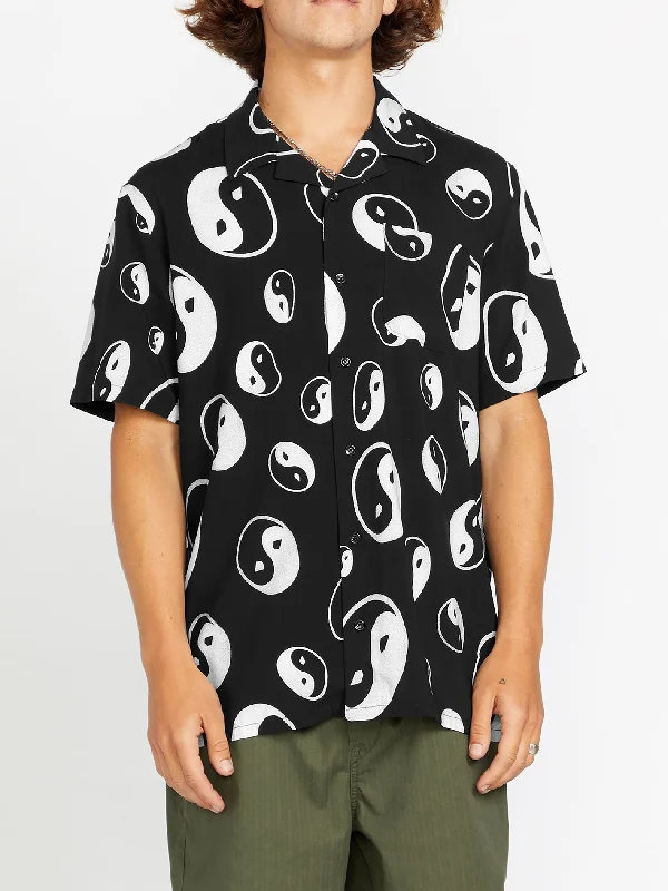 Minimal Classic Versatile Wear Purestone Shirt - Black