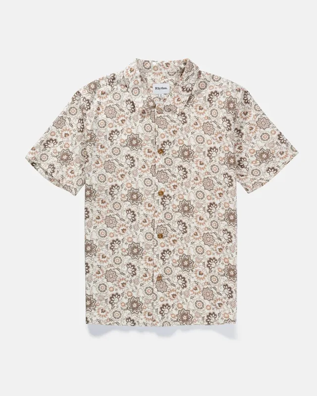 Retro Edge Elegant Outfits Raya Paisley S/S Shirt