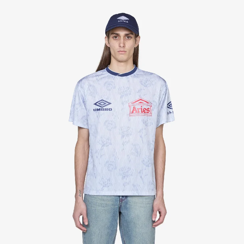 Monochrome Luxe Aries x Roses Short Sleeve Football Jersey White