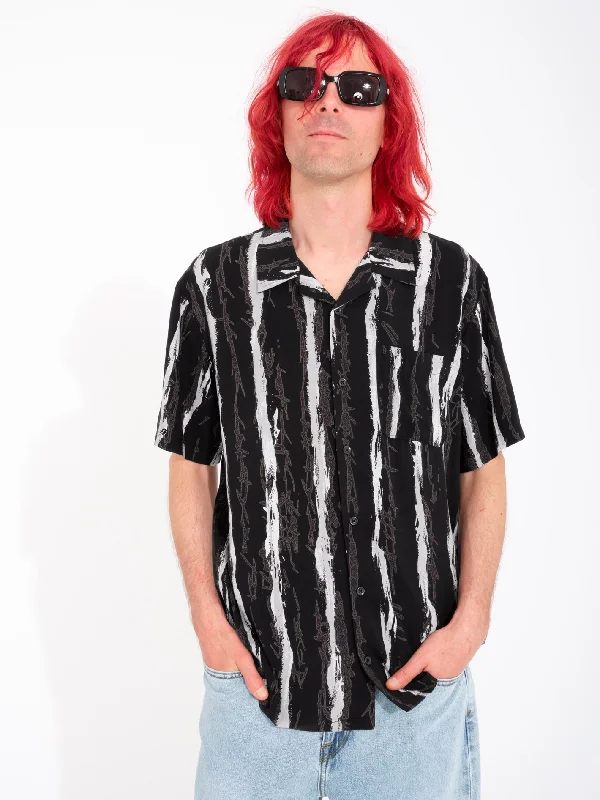 Chic Polished Easygoing Wardrobe V Ent Hockey Dad Shirt - STEALTH