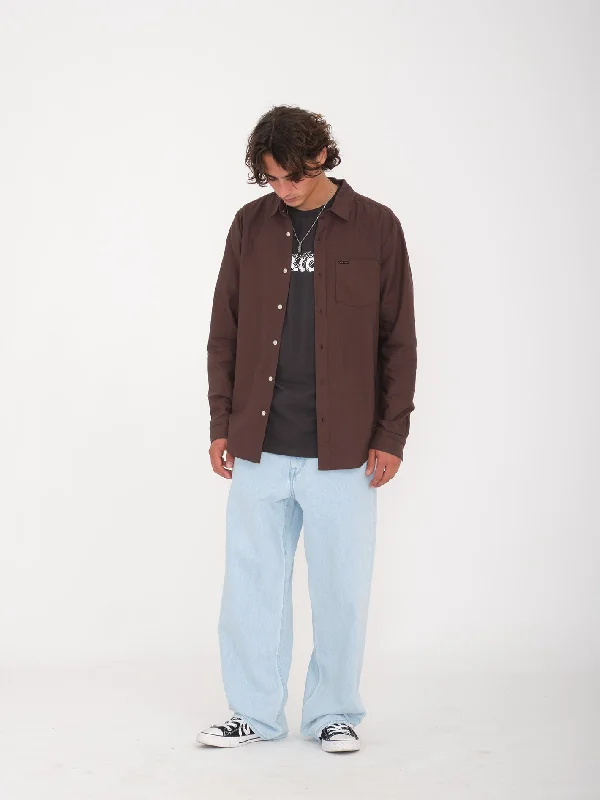 Polished Edge Cool Bottoms Veeco Oxford Shirt - PUMICE