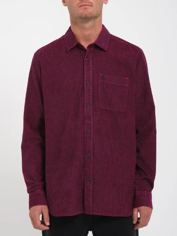 Understated Sleek Simple Styles Zander Shirt - WINE